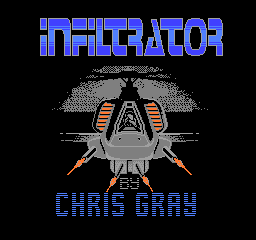 Infiltrator title screen for NES